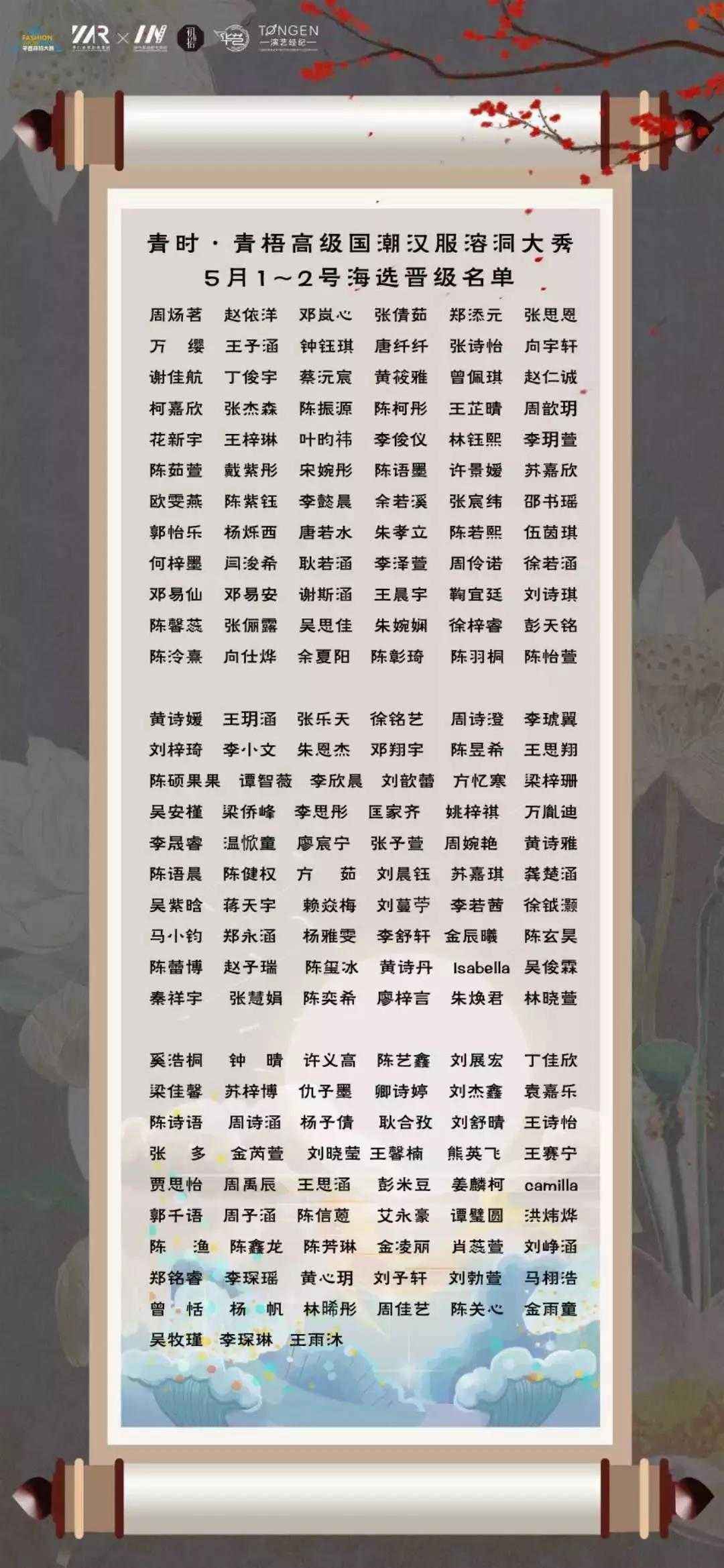 深圳少儿模特赛事第二三场海选晋级名单【青时·青梧国潮（汉服）溶洞(图2)