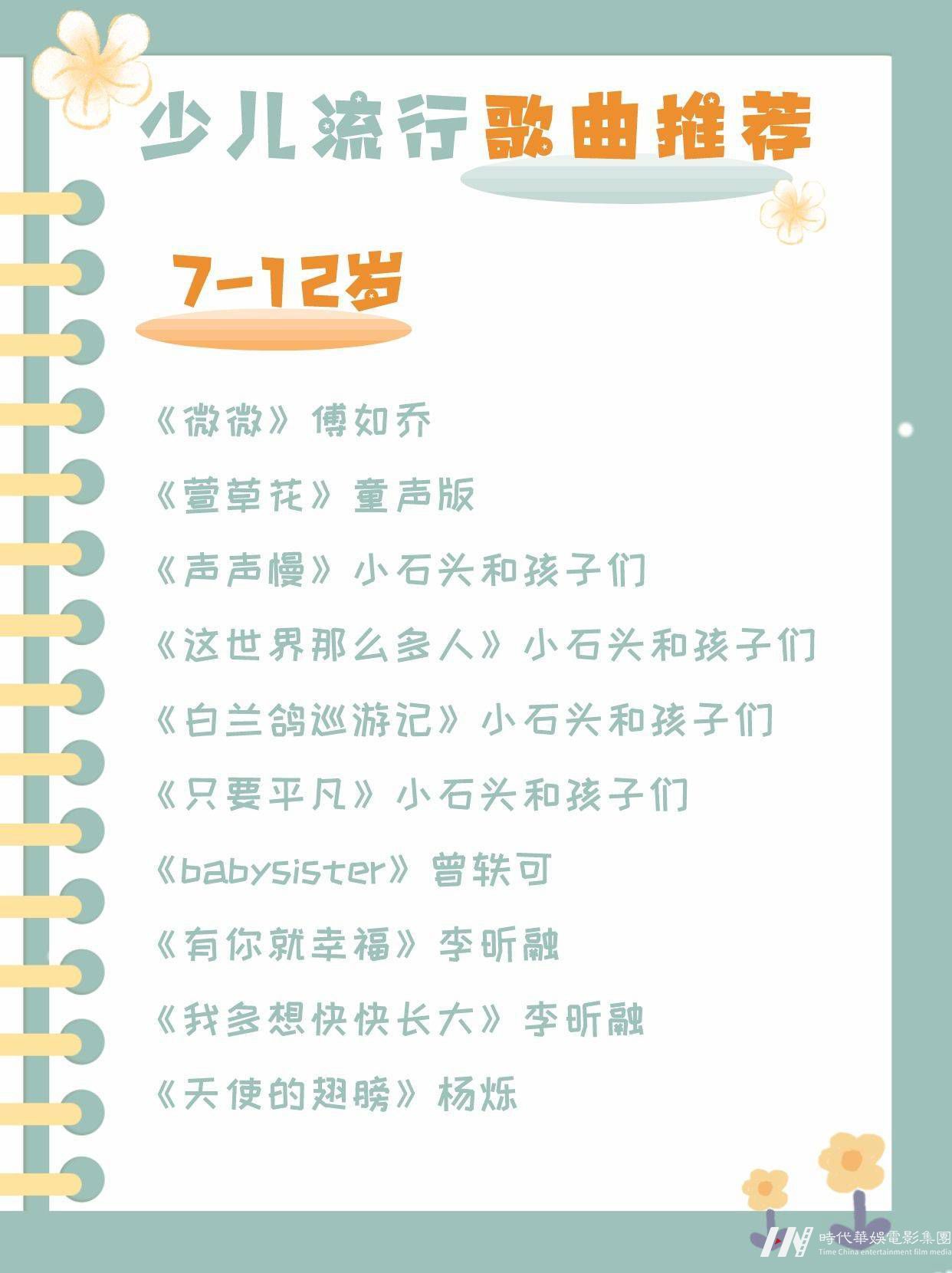 少儿声乐|适合幼儿园小学生的流行歌曲推荐 (图3)